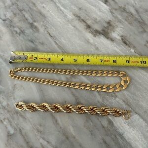 Goldtone Vintage Necklace and Bracelet Set